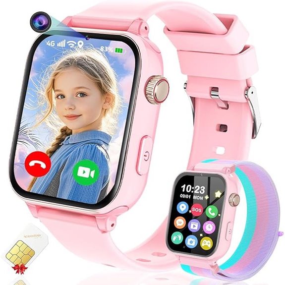 Kids 4G GPS Smartwatch with Video Calling & SOS