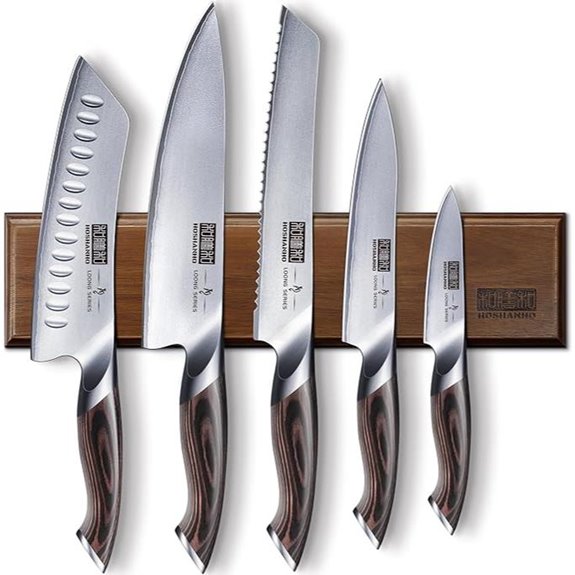 HOSHANHO 6-Piece Magnetic Japanese Knife Set