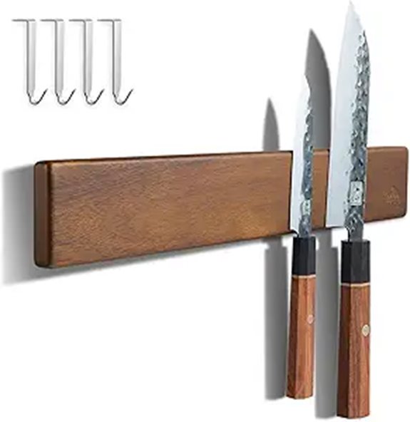 ENOKING Magnetic Knife Wall Holder with Hooks