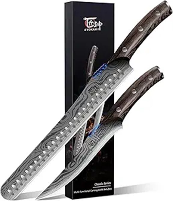 Brisket Knife Set for Meat & Turkey Cutting