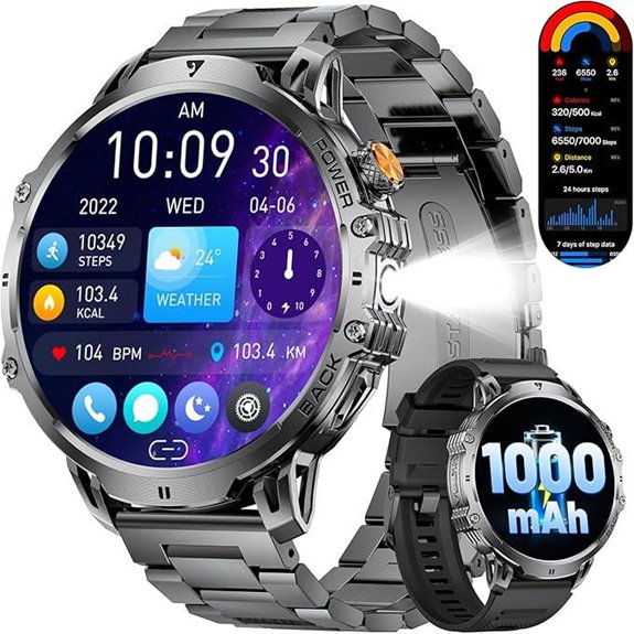 military men s smart watch