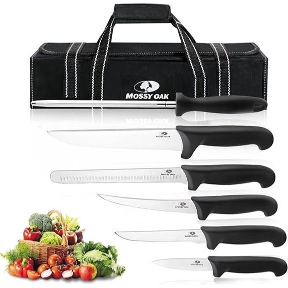 Mossy Oak 6-Piece Kitchen Knife Set with Bag