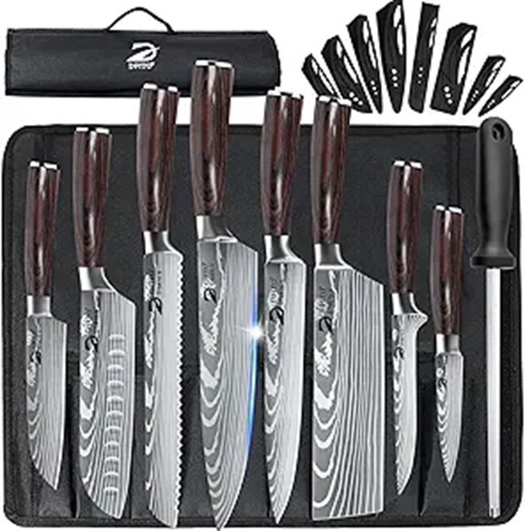nine piece knife set