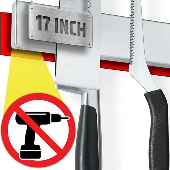 Magnetic Knife Holder Wall Mount with No Drill