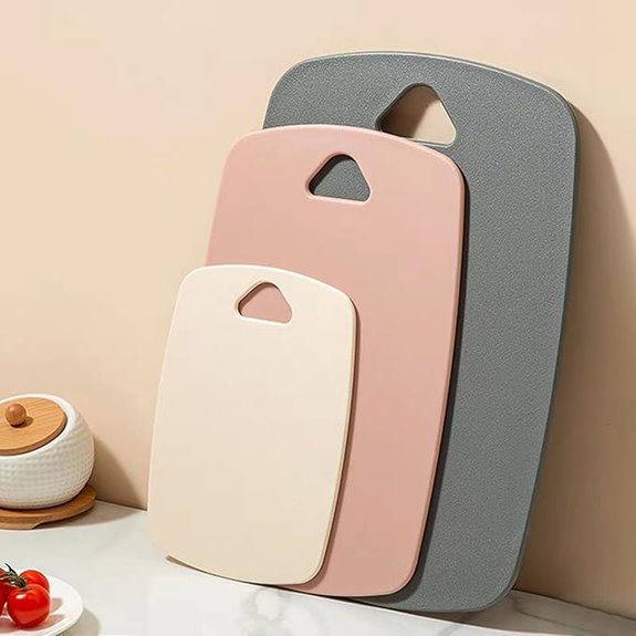 Pink Plastic Cutting Board Set of 3