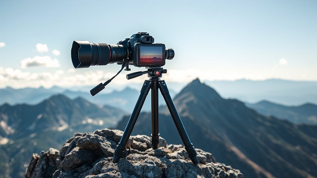 portable adjustable stable tripod