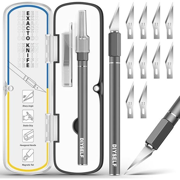 DIYSELF Exacto Knife Set with 11 Blades