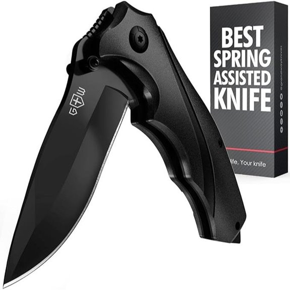 Grand Way Tactical Spring Assisted Knife for Men