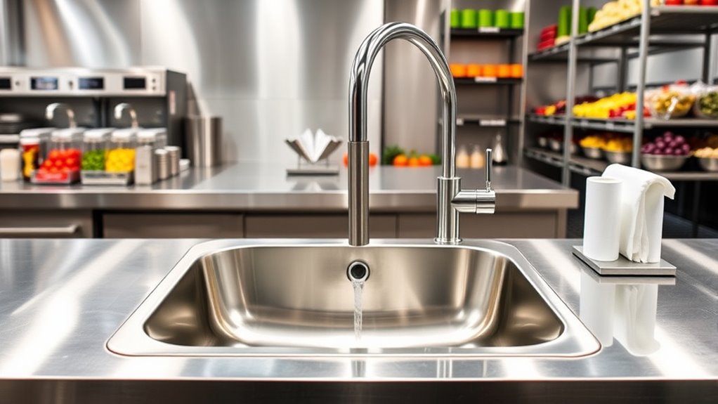 choosing efficient juice bar sinks
