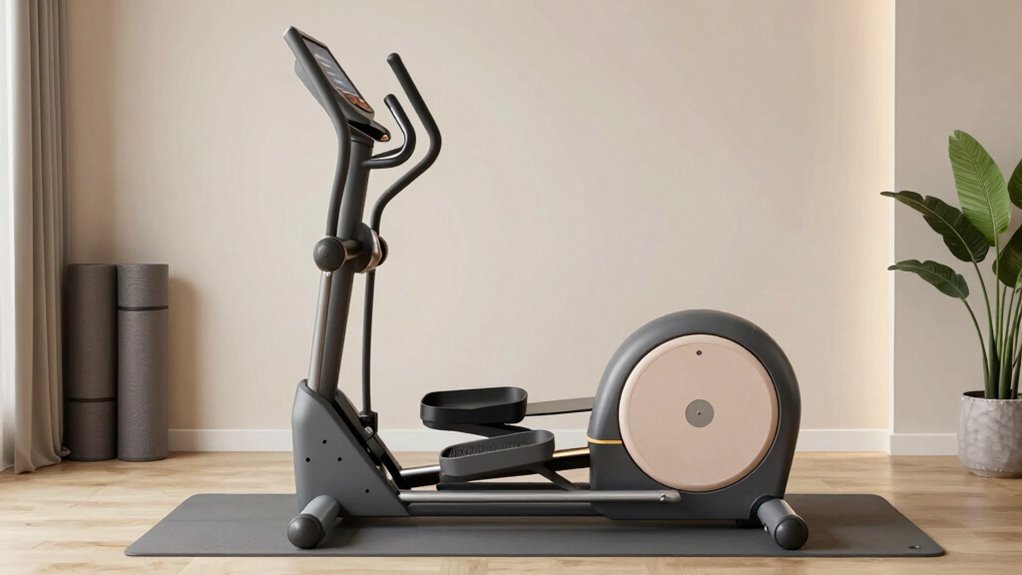 compact elliptical machine features
