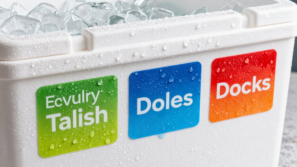 durable waterproof label adhesion