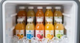 optimal juice cooler ice placement