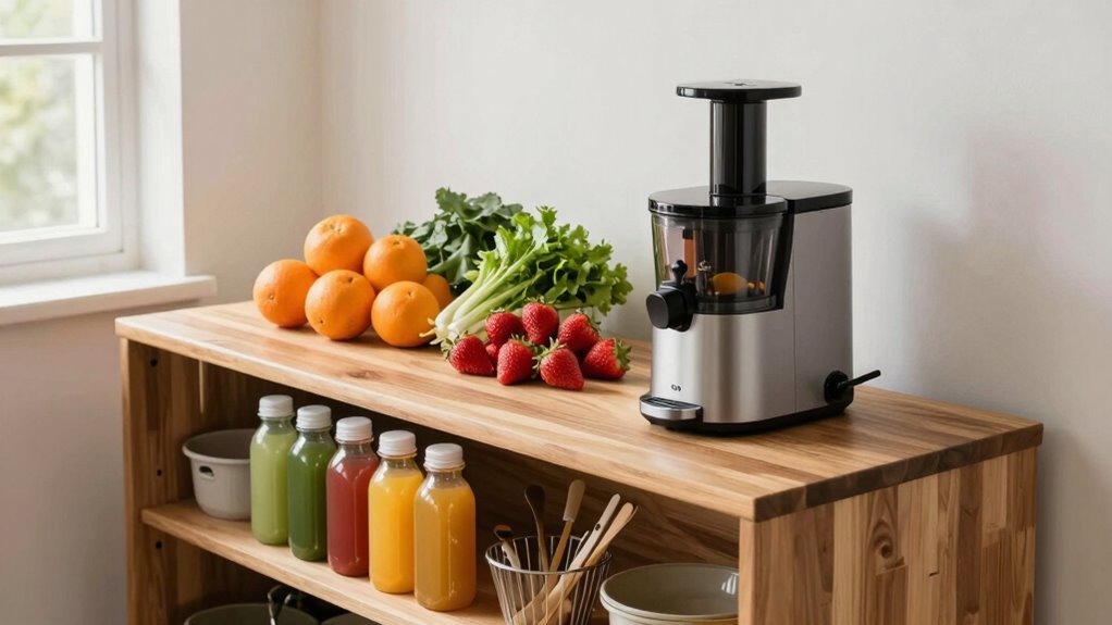 optimized ergonomic juice station