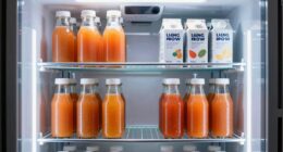 optimized juice storage shelving