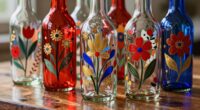 painted glass bottles safety