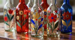 painted glass bottles safety