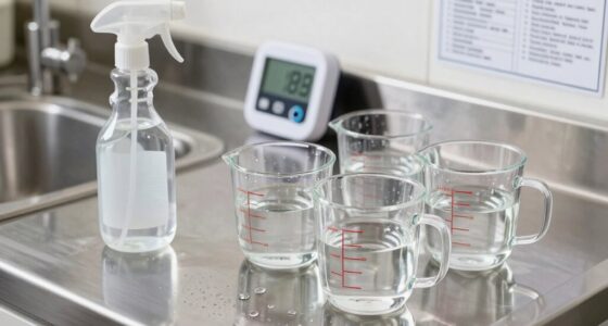 proper sanitizer contact and dilution