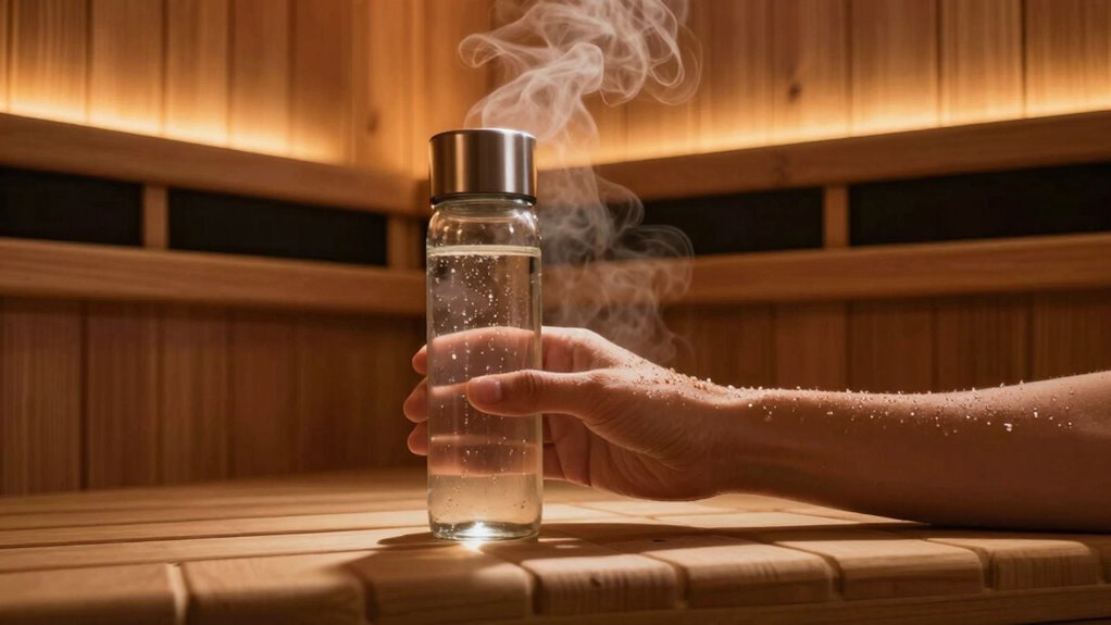 stay hydrated during sauna