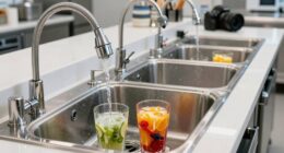 top blender cup rinsing sinks