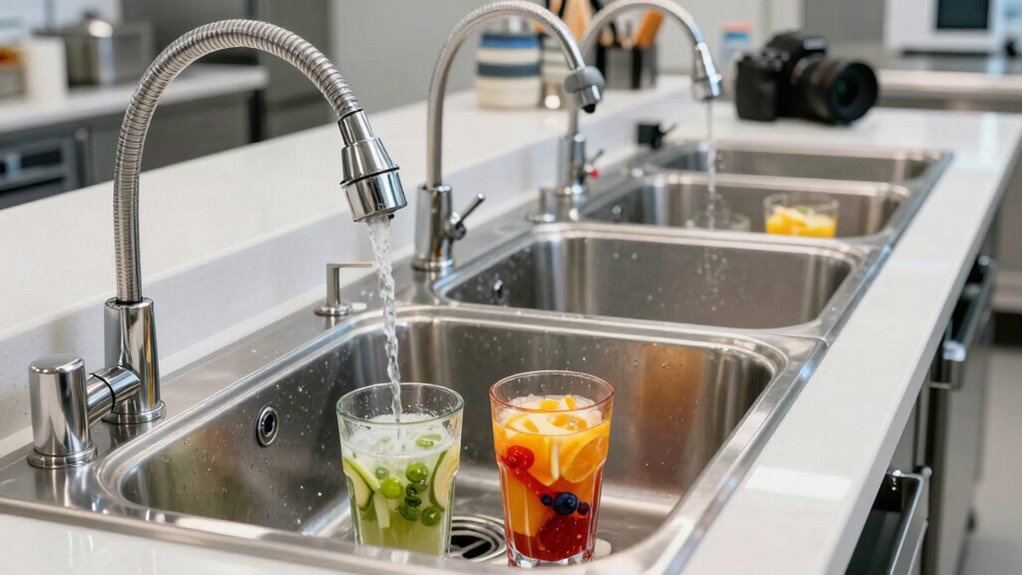 top blender cup rinsing sinks