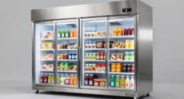 top commercial glass freezers