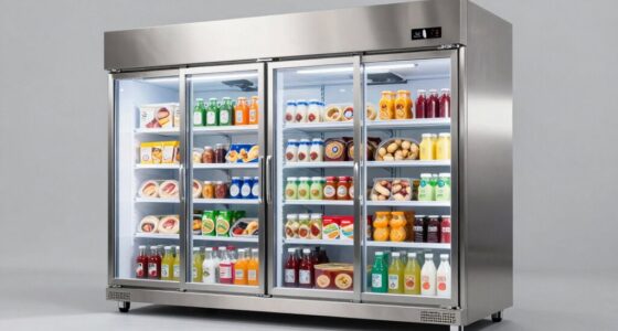 top commercial glass freezers