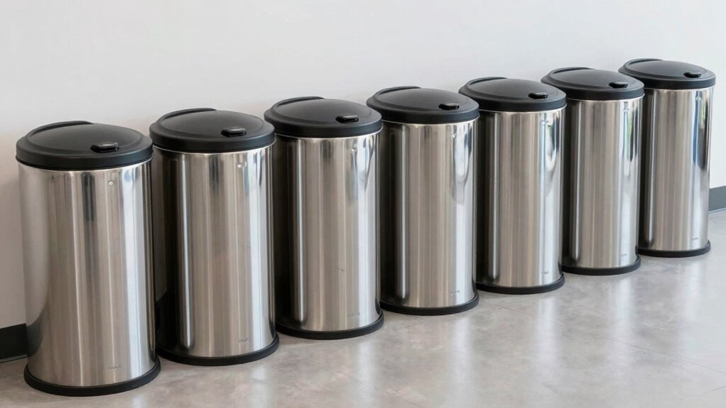 top commercial steel trash cans
