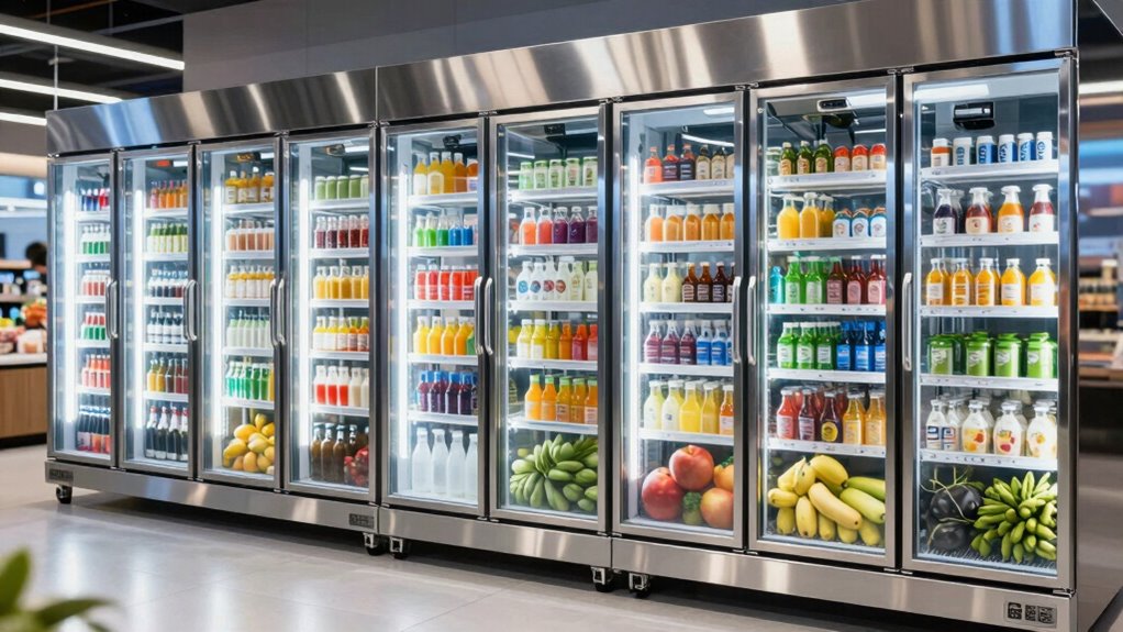top glass door fridge list