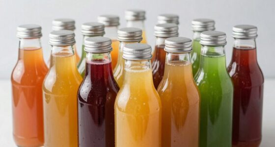 top glass juice bottle selection