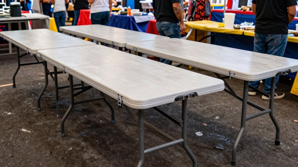 top heavy duty vendor tables
