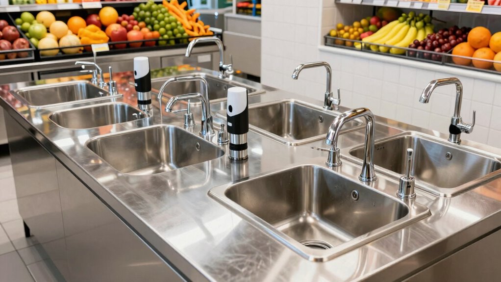 top juice bar hand sinks