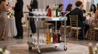 top stainless steel beverage carts