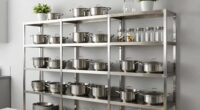 top stainless steel kitchen shelves