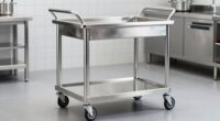 top stainless steel prep carts