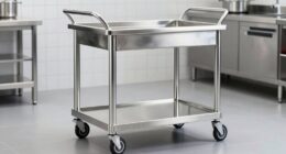 top stainless steel prep carts