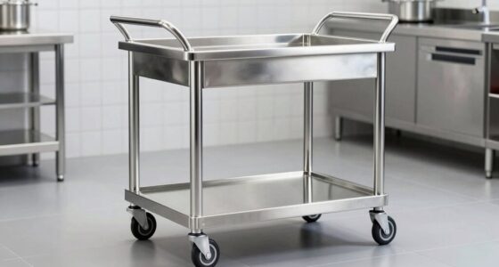 top stainless steel prep carts