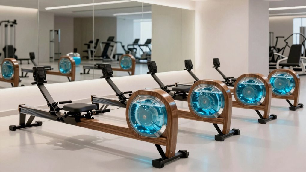 top water rowing machines