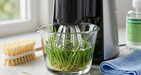 wheatgrass juicing clean routine