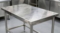 wobble free stainless steel tables