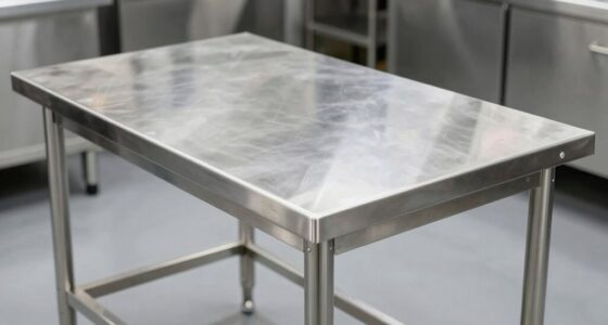 wobble free stainless steel tables