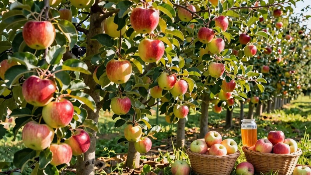 apple variety and harvest timing