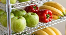 breathable functional produce shelving