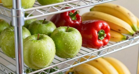 breathable functional produce shelving