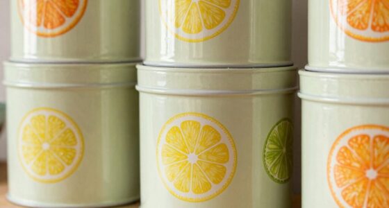 citrus themed storage tins