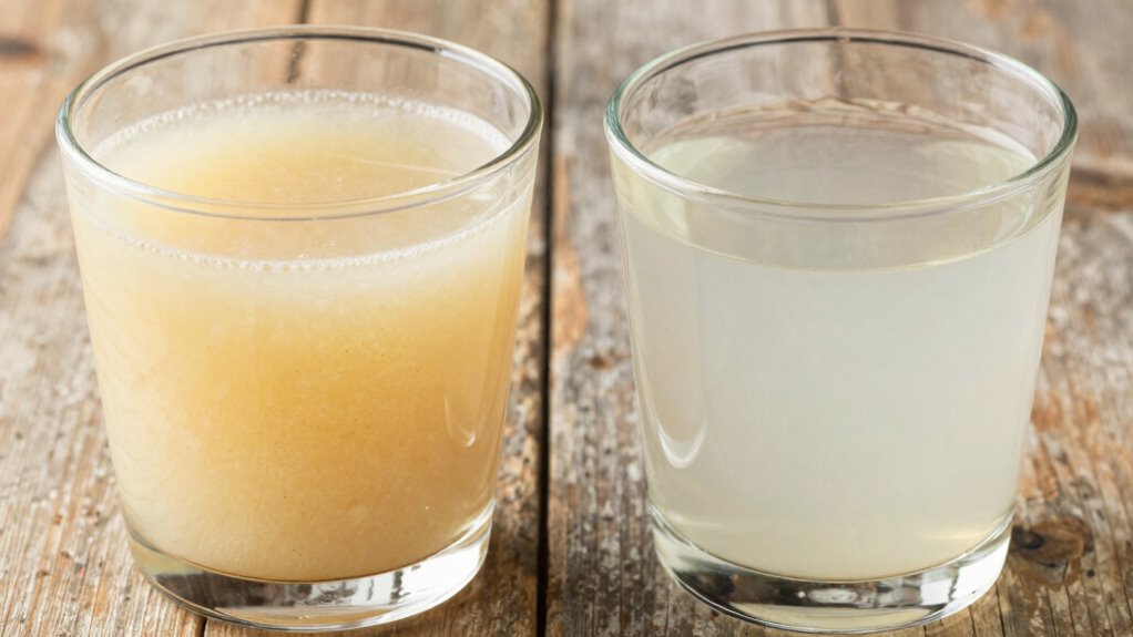 cloudiness indicates pulp presence