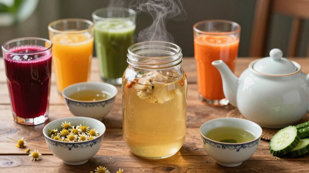 complement juice with broths