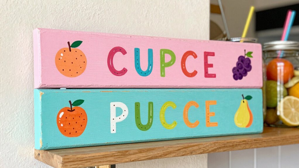 custom juice bar signs