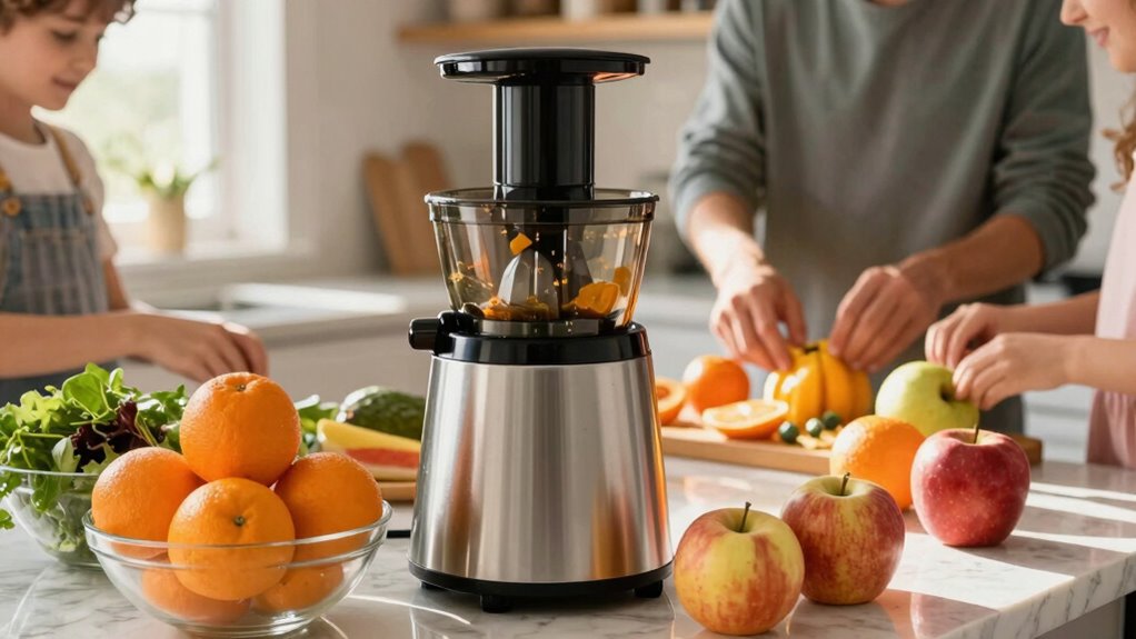 efficient nutrient preserving family juicer