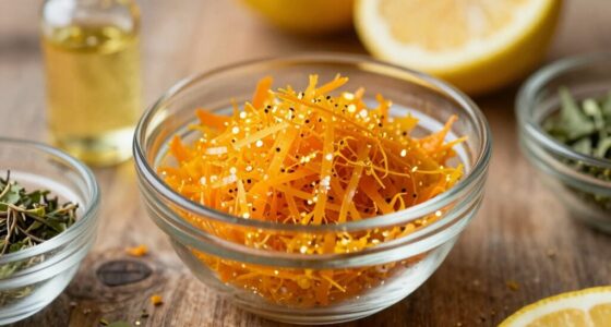 extracted zest without peel
