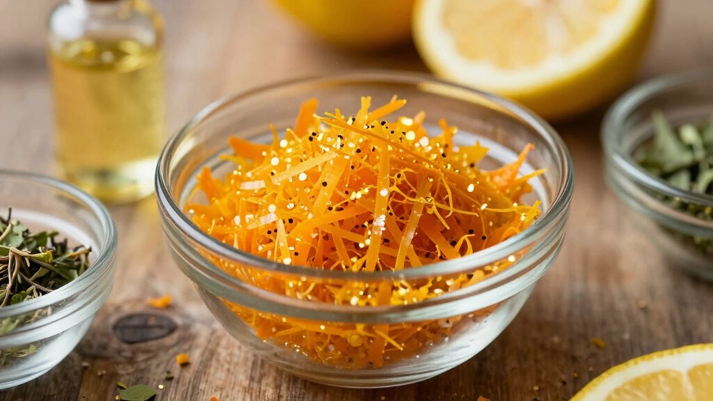 extracted zest without peel